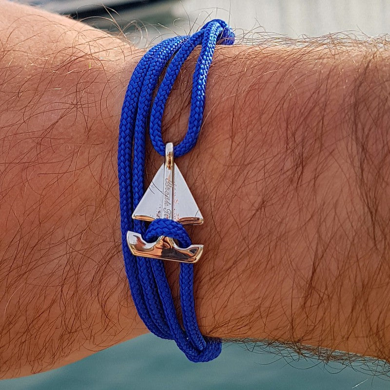 SAILOR mini boat bracelet electric blue