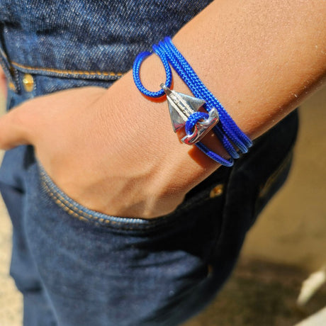 SAILOR mini boat bracelet electric blue