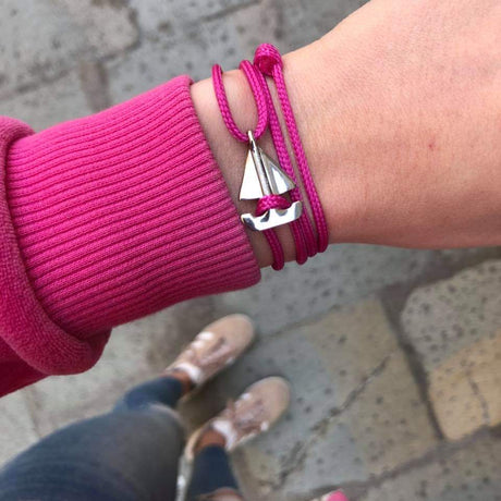 SAILOR mini boat bracelet fuchsia