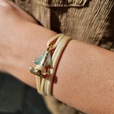 SAILOR mini boat bracelet gold