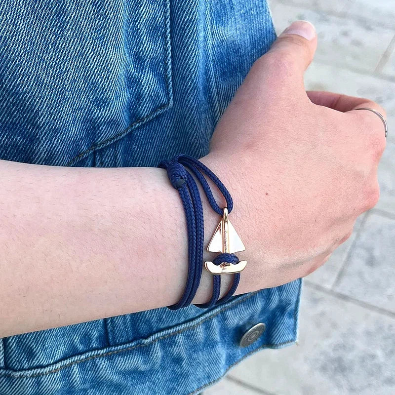 SAILOR mini boat bracelet navy blue