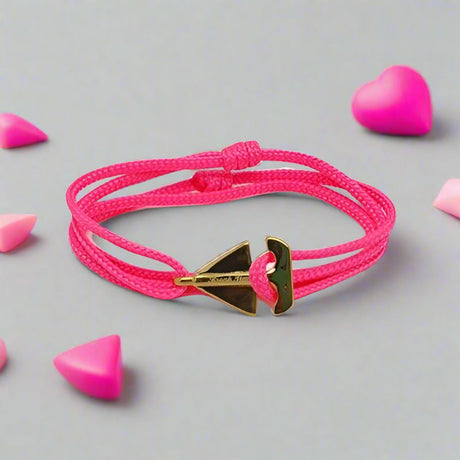 SAILOR mini boat bracelet neon pink