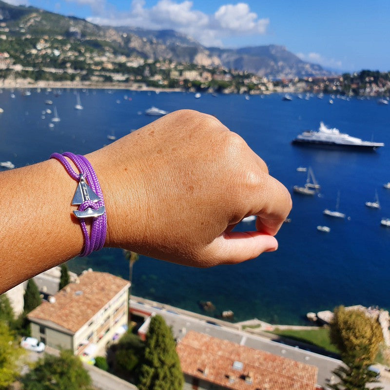 SAILOR mini boat bracelet purple