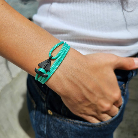 SAILOR mini boat bracelet turquoise green