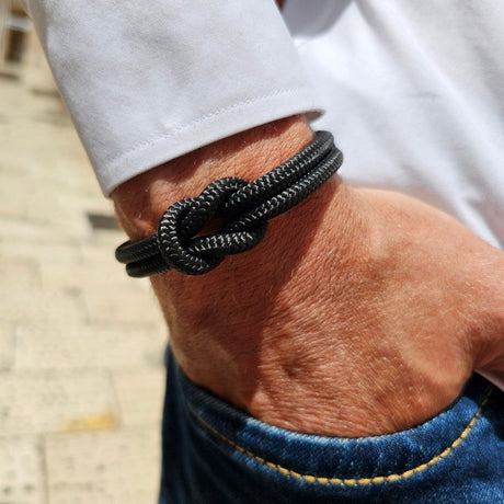 SEAMAN Compass Bracelet Black