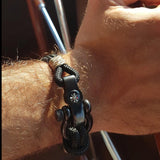 SEAMAN Compass Bracelet Black Camo