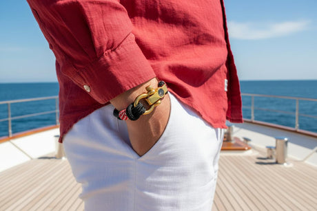 SEAMAN Kompas Narukvica crna hrvatski mix