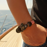 SEAMAN Compass Bracelet Black Croatian Mix