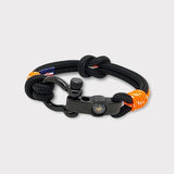 SEAMAN black orange nautical bracelet for men (SMAN018) Break Time