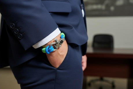 SEAMAN Compass Bracelet Blue Green