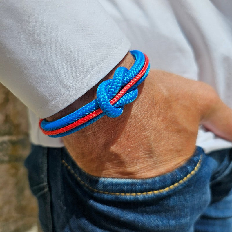 SEAMAN Compass Bracelet Blue Red