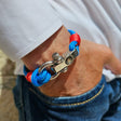 SEAMAN Compass Bracelet Blue Red