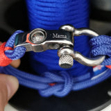 SEAMAN Compass Bracelet Blue Red