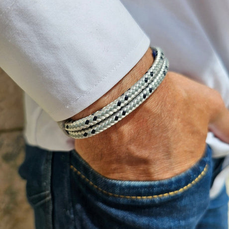 SEAMAN Compass Bracelet Grey Mix