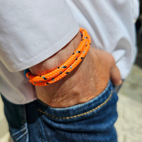 SEAMAN Compass Bracelet Orange Mix