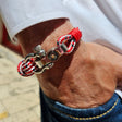 SEAMAN Compass Bracelet Red Mix