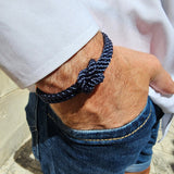 WAVES Soft Rope Bracelet Navy Blue