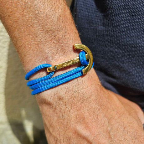 YACHT CLUB big anchor bracelet blue