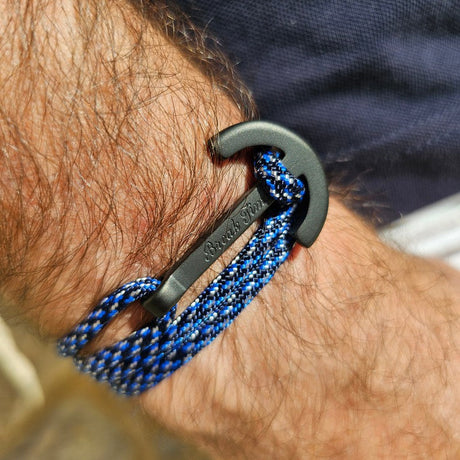 YACHT CLUB big anchor bracelet blue camo