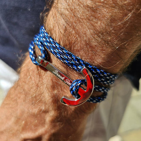 YACHT CLUB big anchor bracelet blue camo