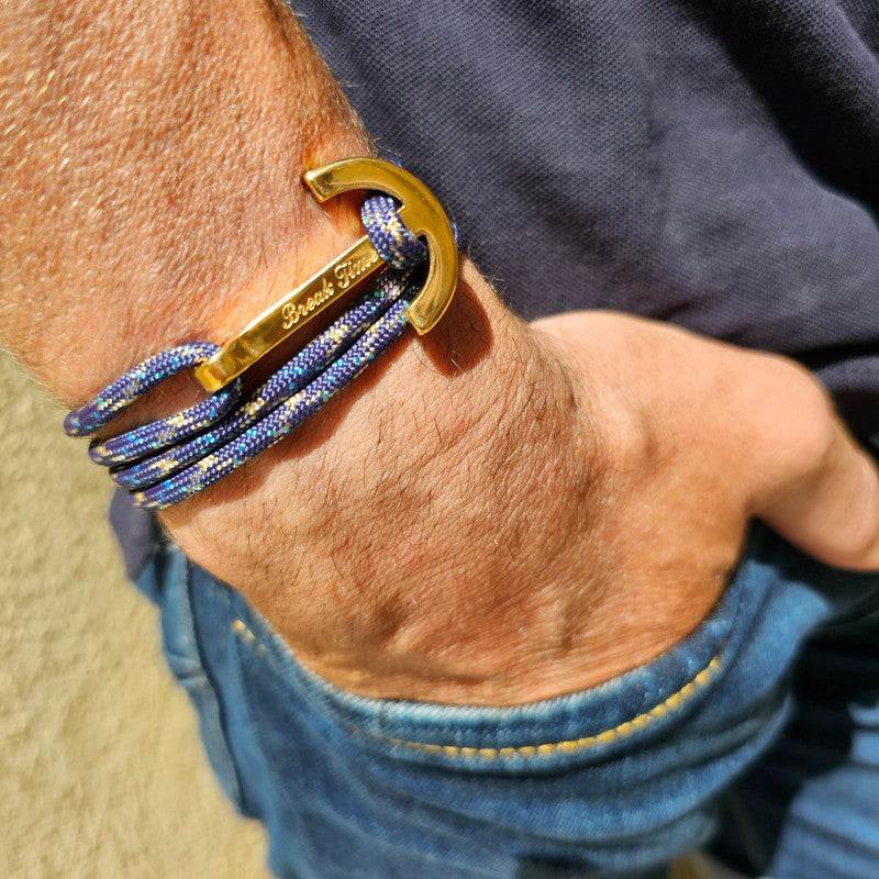 YACHT CLUB big anchor bracelet blue mix