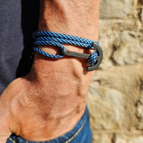 YACHT CLUB big anchor bracelet blue mix