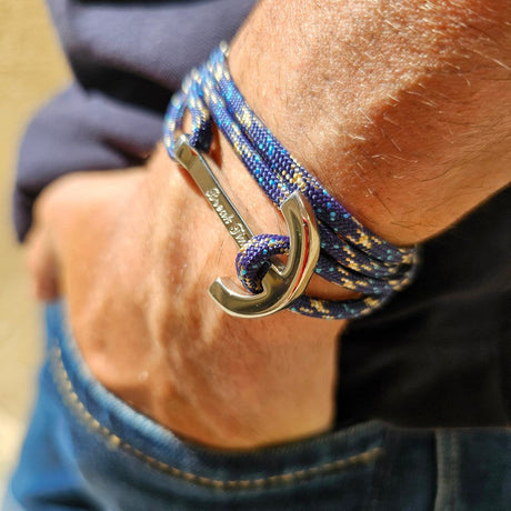 YACHT CLUB big anchor bracelet blue mix