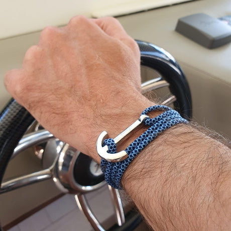 YACHT CLUB big anchor bracelet blue mix