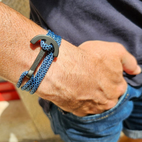 YACHT CLUB big anchor bracelet blue mix