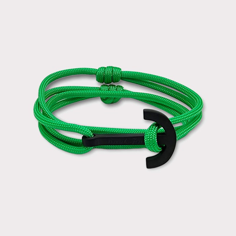 YACHT CLUB big anchor bracelet green
