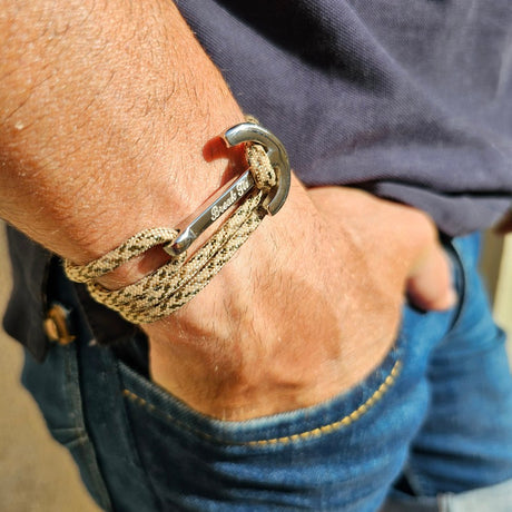 YACHT CLUB big anchor bracelet light camo