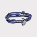 YACHT CLUB medium anchor bracelet dusty purple
