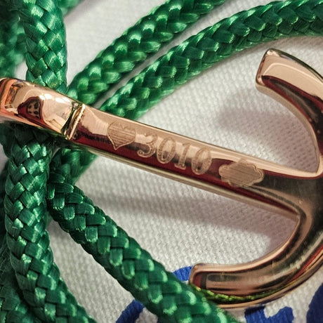 YACHT CLUB medium anchor bracelet green