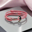 YACHT CLUB medium anchor bracelet pastel pink