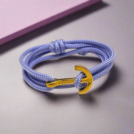 YACHT CLUB medium anchor bracelet pastel purple