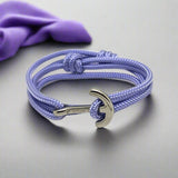 YACHT CLUB medium anchor bracelet pastel purple