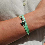 YACHT CLUB mini anchor bracelet baby green