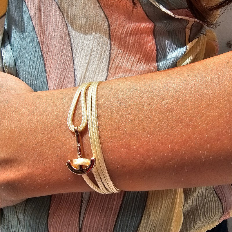 YACHT CLUB mini anchor bracelet gold