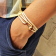 YACHT CLUB mini anchor bracelet gold