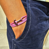 YACHT CLUB mini anchor bracelet lavender pink