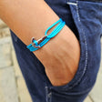 YACHT CLUB mini anchor bracelet ocean blue