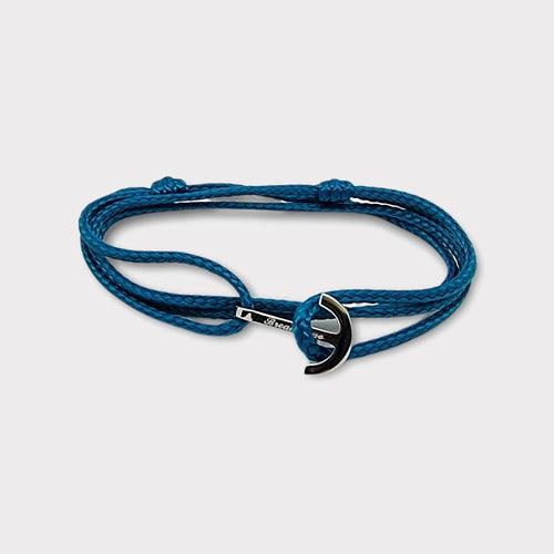 YACHT CLUB blue petrol mini anchor bracelet (YCM21) Break Time