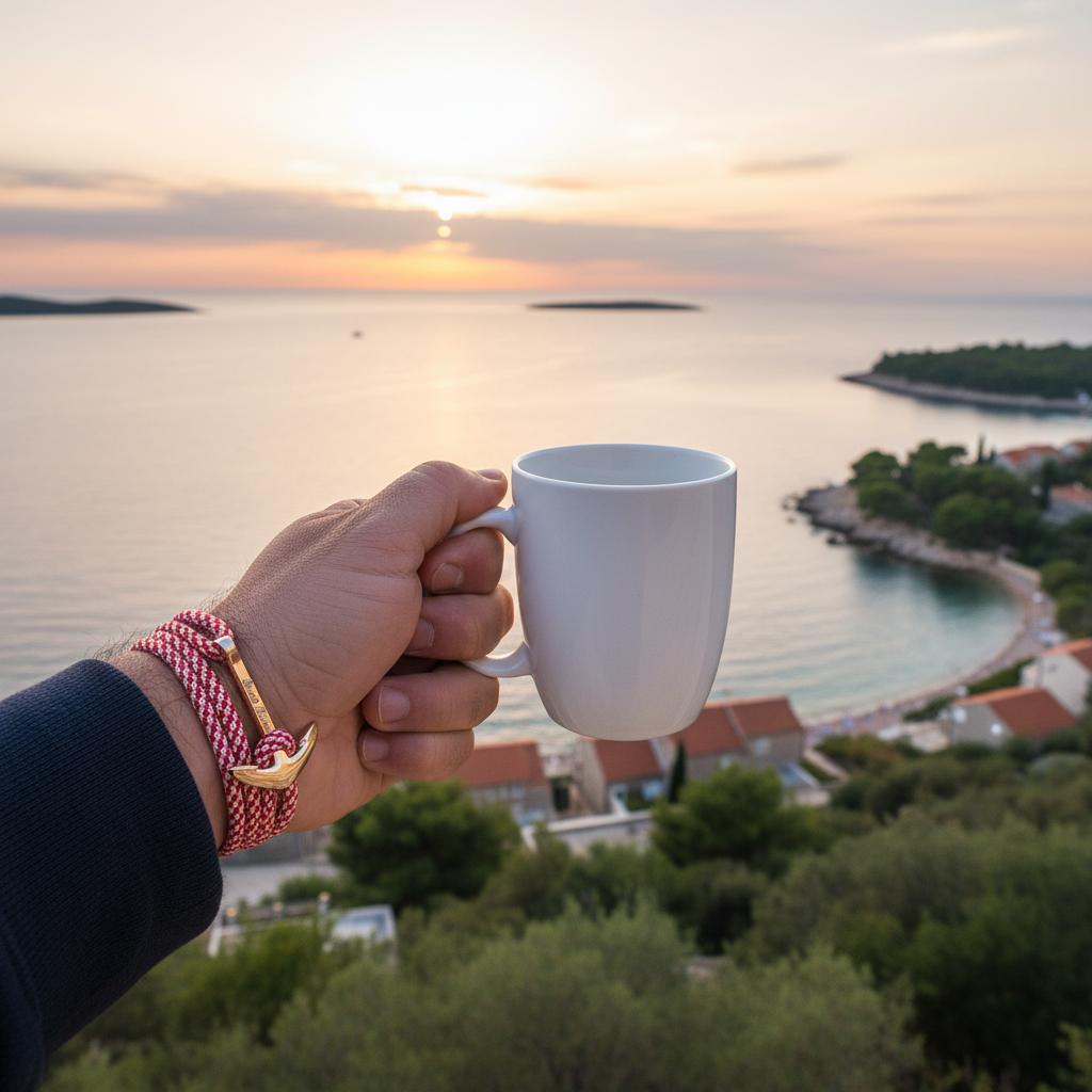 YACHT CREW big anchor bracelet Croatia