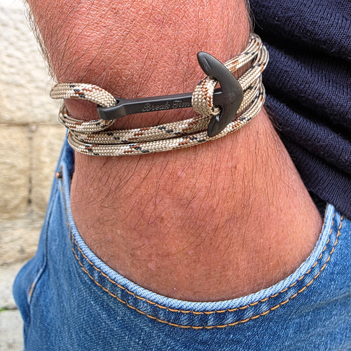 YACHT CREW big anchor bracelet camo