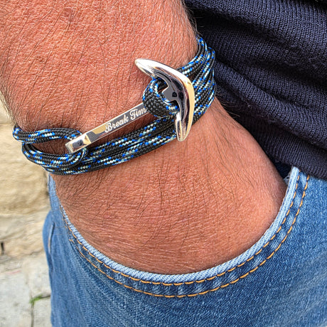 YACHT CREW big anchor bracelet lightning