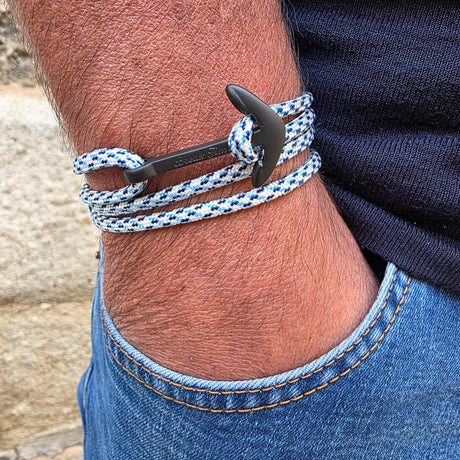 YACHT CREW big anchor bracelet preppy style