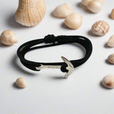 YACHT CREW medium anchor bracelet black