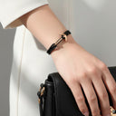 YACHT CREW medium anchor bracelet black