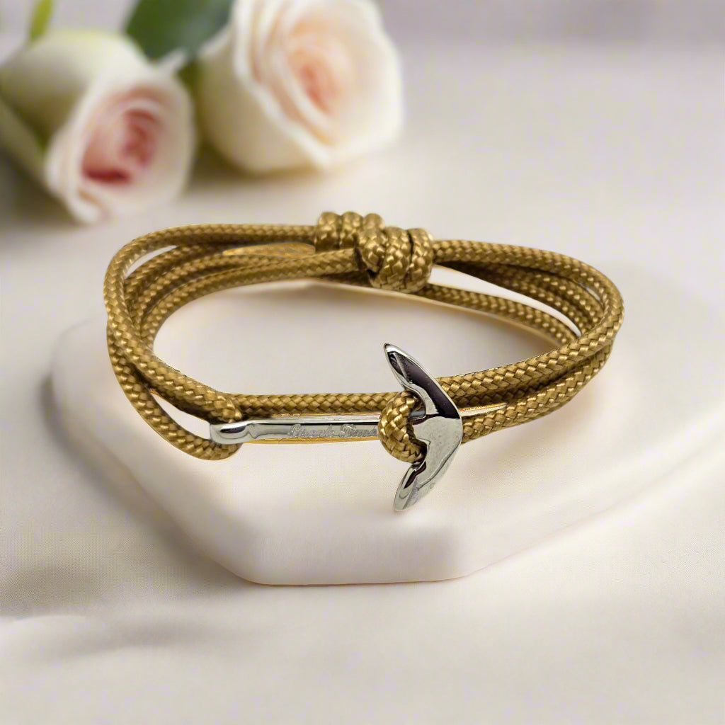 YACHT CREW medium anchor bracelet gold