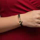 YACHT CREW medium anchor bracelet khaki